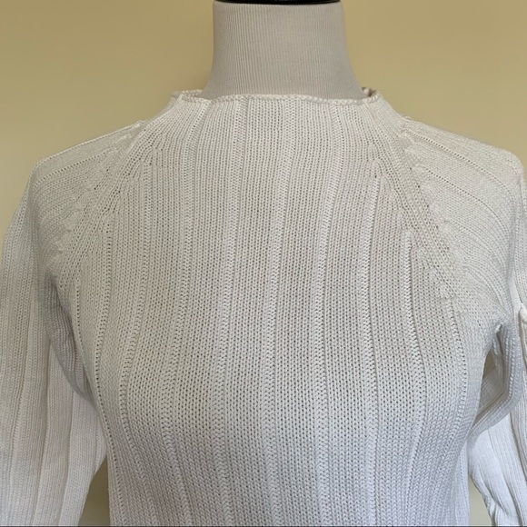 Halogen three quarter length sleeve sweater. - Picture 3 of 11